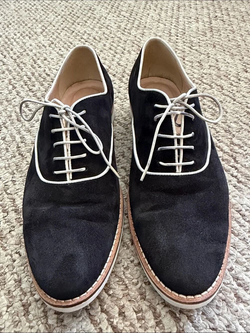 J. Crew black suede